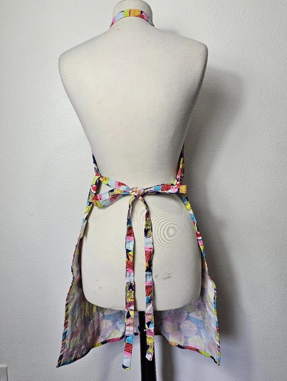 Kawaii Cupcake Print Colorful Apron
